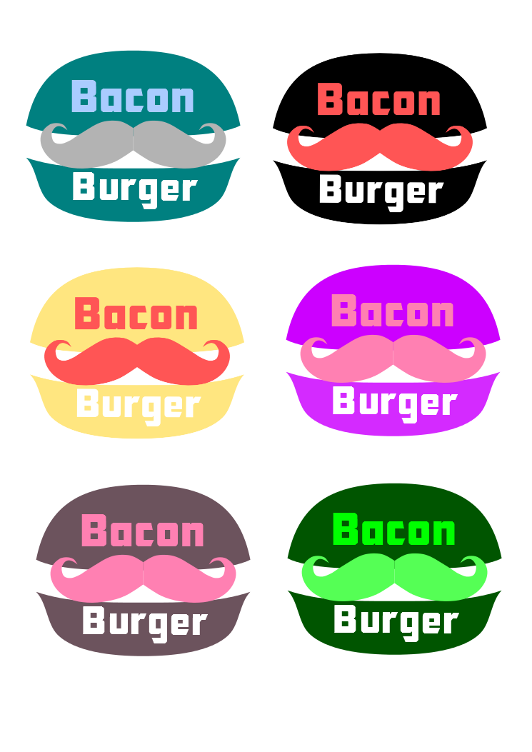 Bacon Burger Logo 2