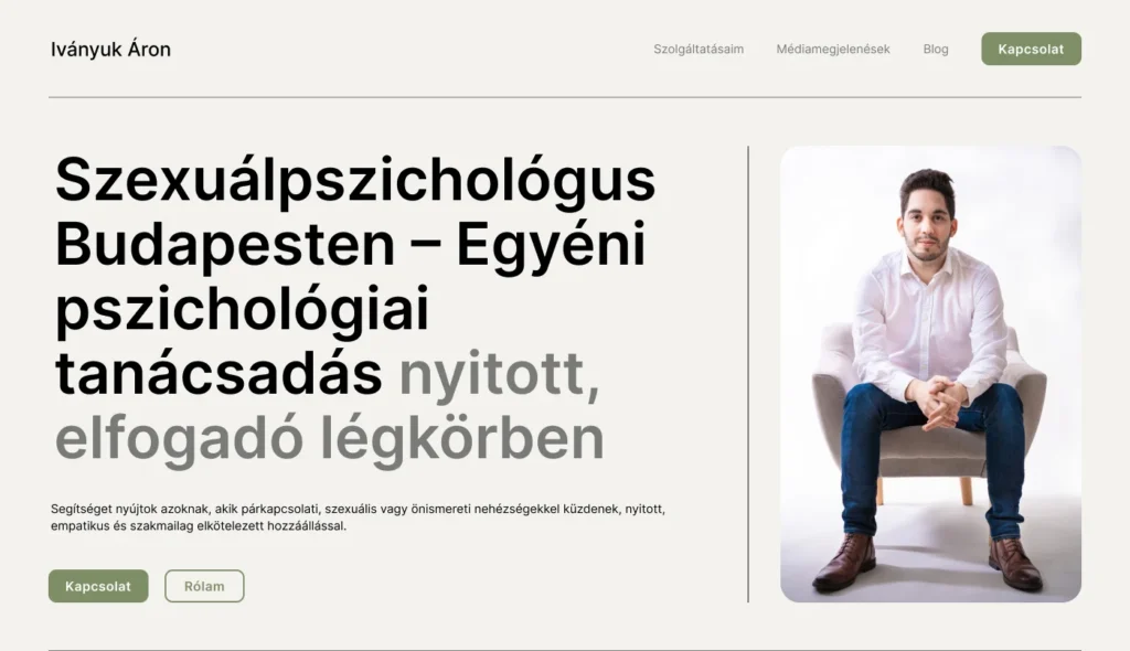Tartalmi struktúra · Szövegezés · Arculattervezés · UX · UI design · WordPress fejlesztés