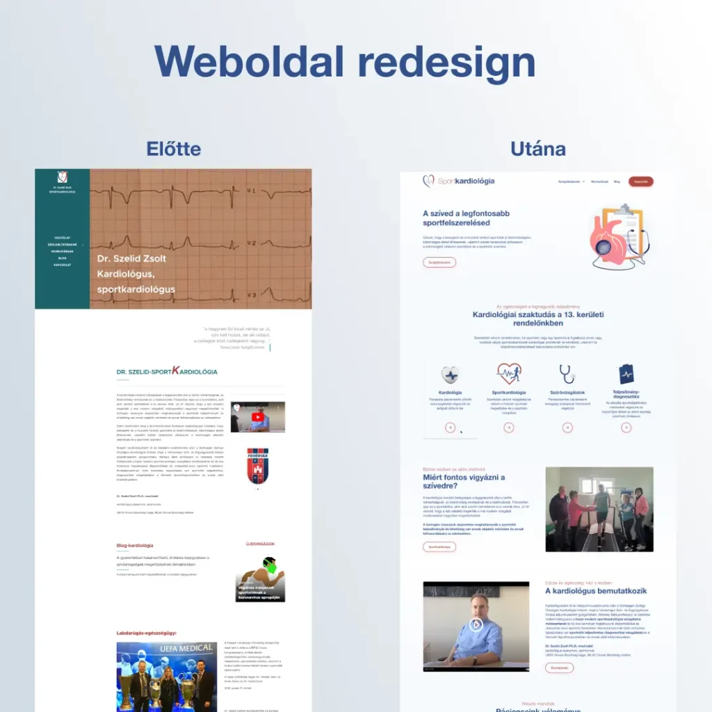 redesign webdesign és logó modernizálás