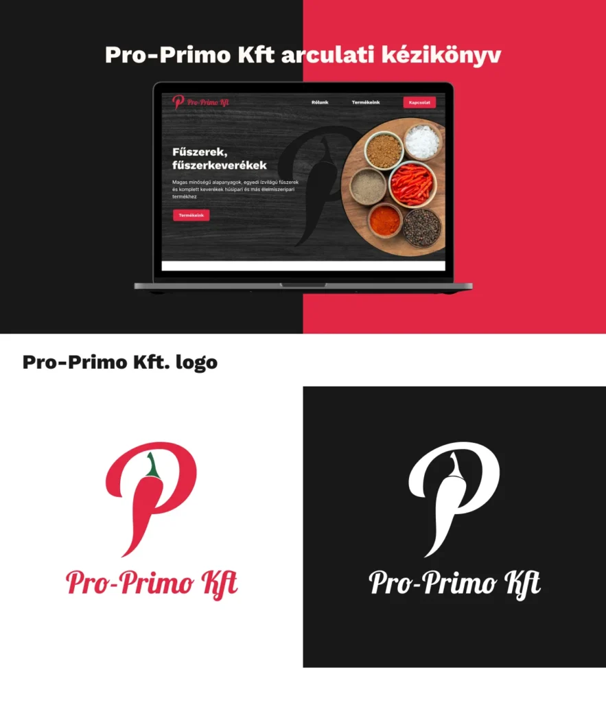 Webdesign és weboldal készítés fűszercégnek